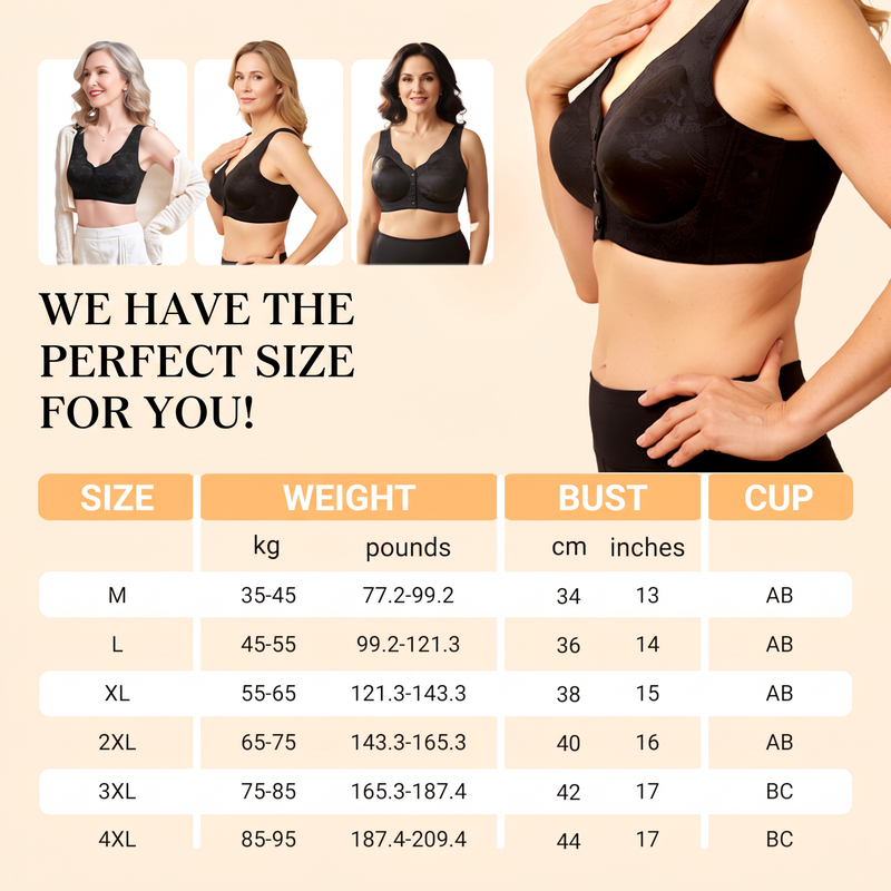 Comfort Front-Clasp & Wire-Free Seamless Bra