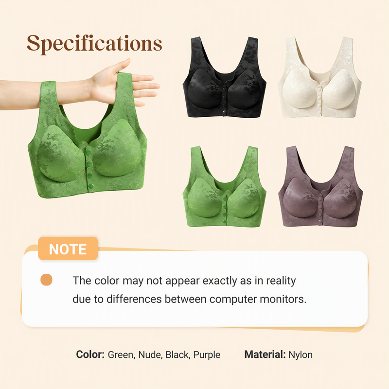Comfort Front-Clasp & Wire-Free Seamless Bra