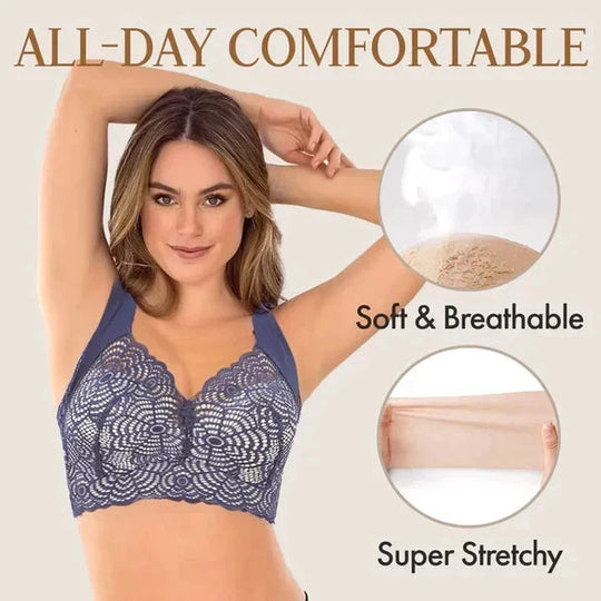 👙 Confident Lift, Smooth Stretch Comfort | Ultimate Lift Stretch Full Shape Seamless Lace Bra (3 PCS)
