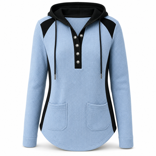 Pull en maille décontracté à col en V pour femme