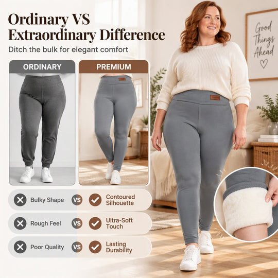 🔥Women's High-Waisted Plush-Lined Thermal Leggings