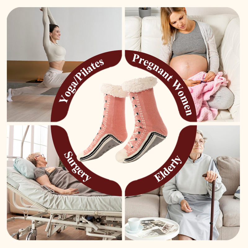 Women's Fuzzy Slipper Socks