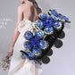 Crystal Flower Embellished  Hair Clips