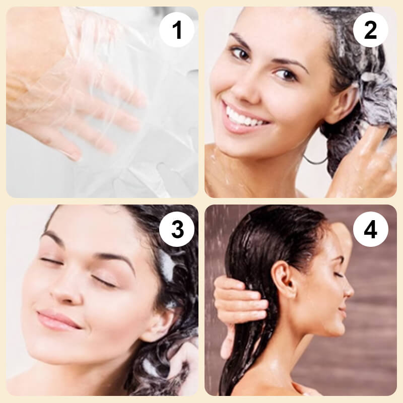 Essence de teinture des cheveux à bulles Essence de plante