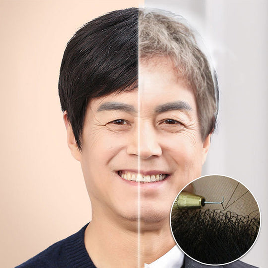 [Tankeväckande gåva] Mäns stretchnät peruker