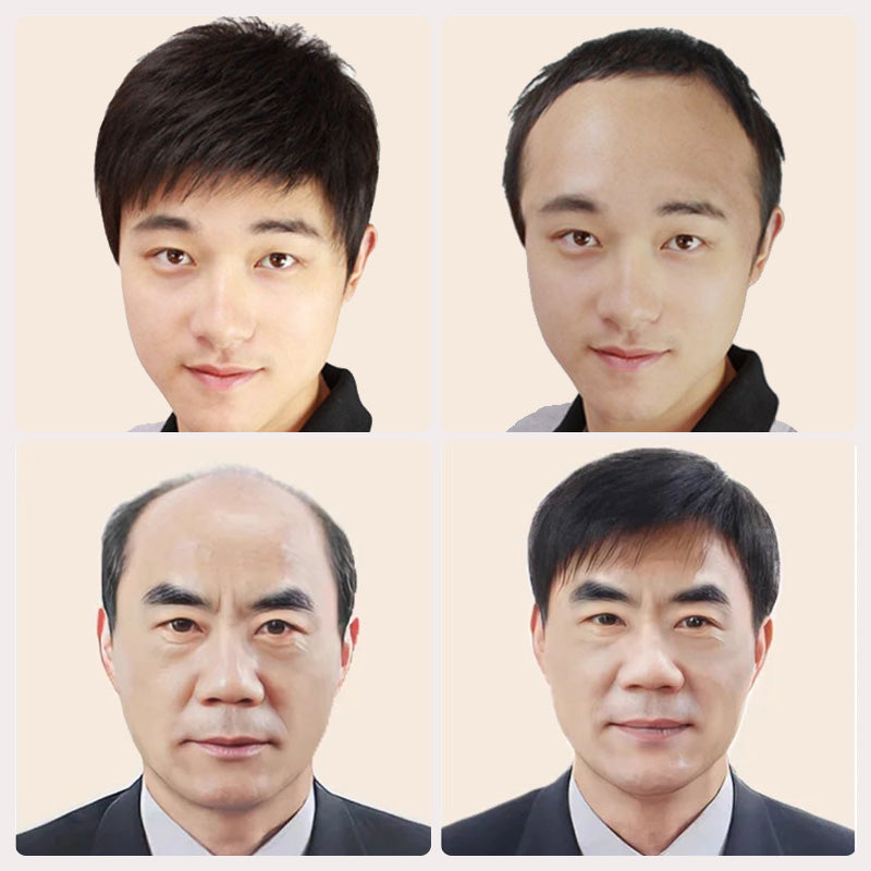 [Tankeväckande gåva] Mäns stretchnät peruker