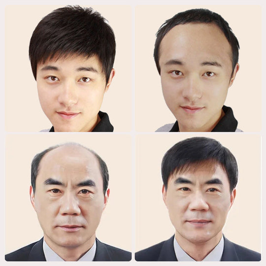 [Tankeväckande gåva] Mäns stretchnät peruker