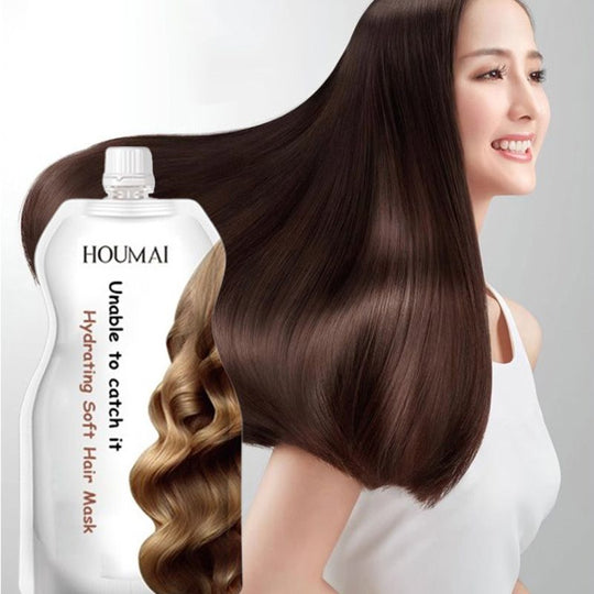 Máscara para el cabello suave y brille